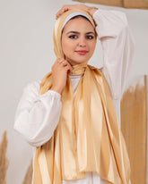 Satin chiffon scarf
